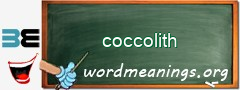 WordMeaning blackboard for coccolith